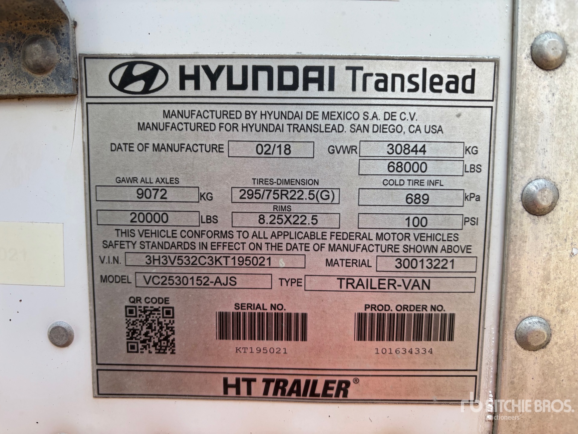 2019 Hyundai VC2530152-AJS