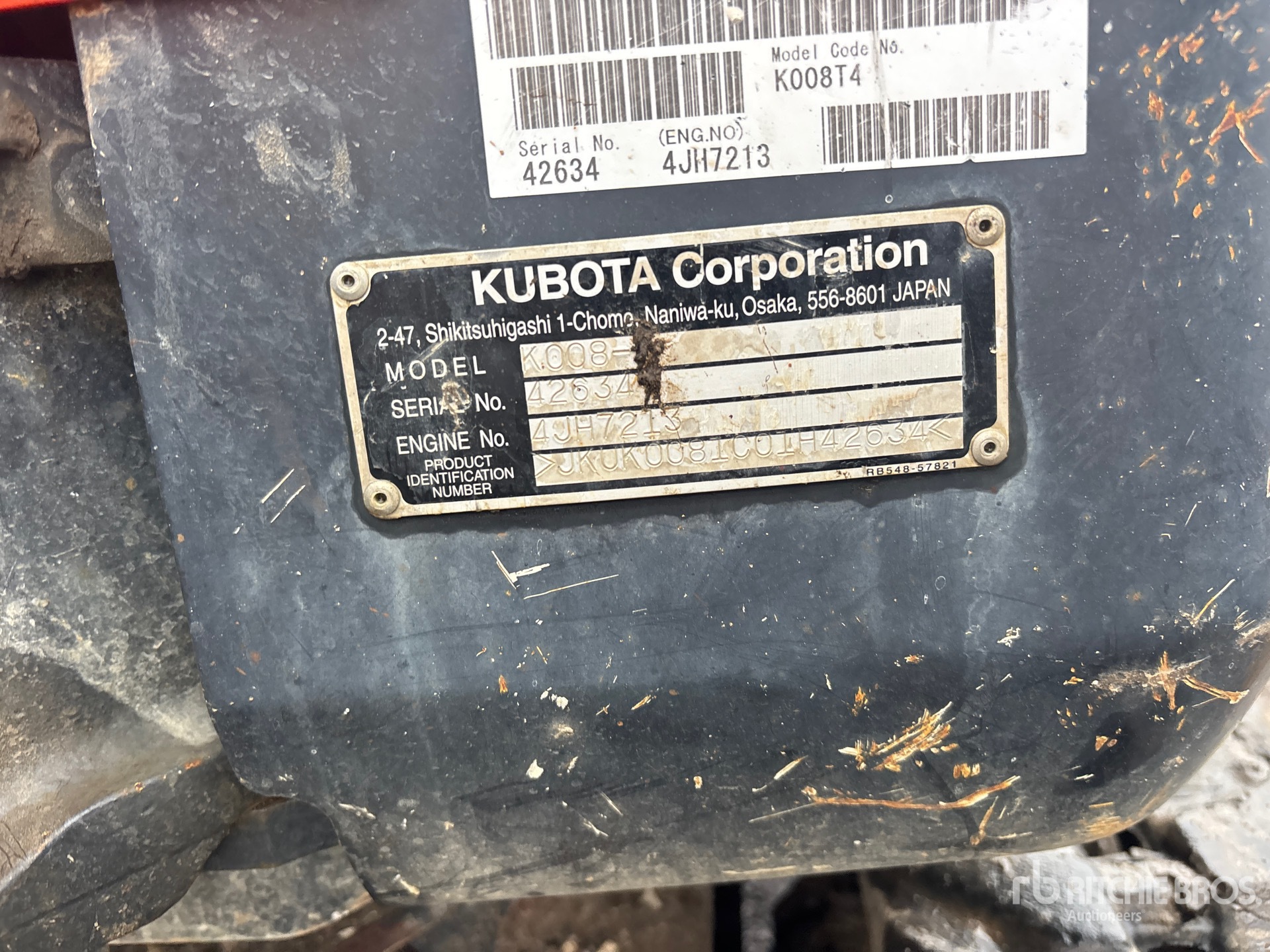 2018 Kubota K008-3