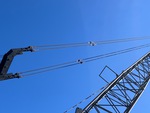 Crane Superstructure with Pendant Line (Boom Tension Line)