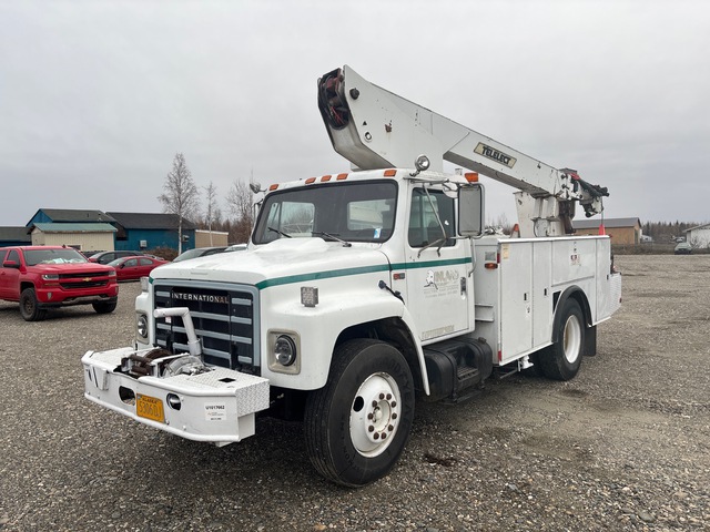Telelect T373-168 37 ft on 1986 International 1654 4x2 Bucket Truck