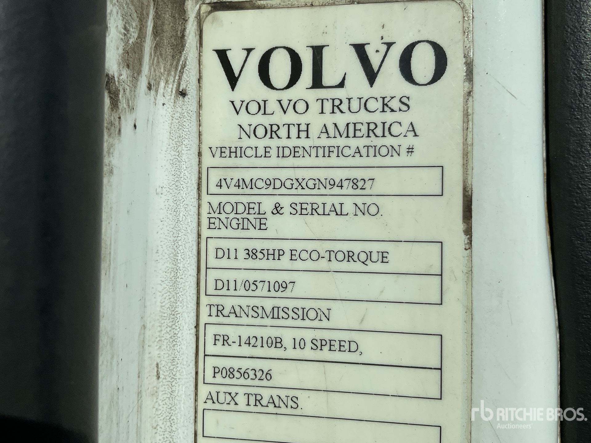 2016 Volvo VNM