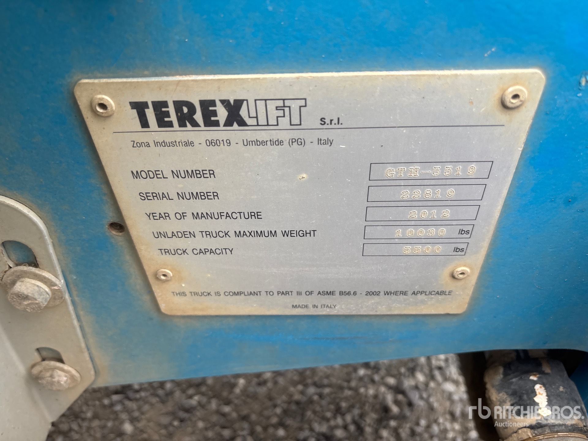 2012 Genie GTH-5519