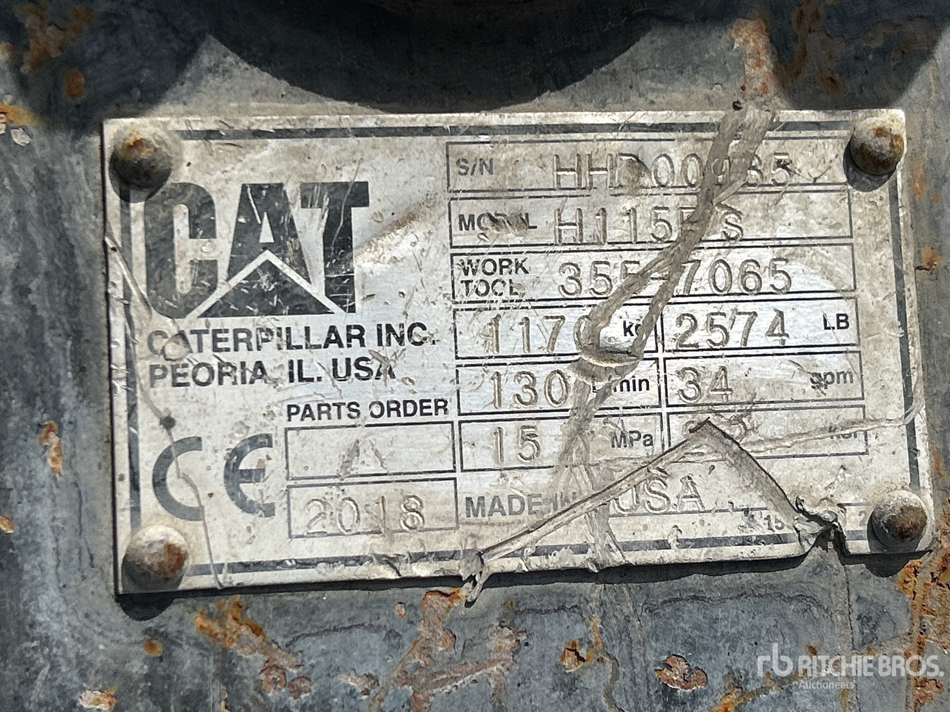 2018 Caterpillar H115ES