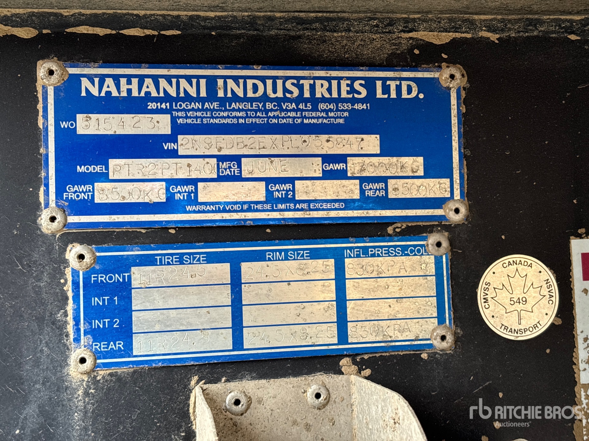 2023 Nahanni 13 ft T/A
