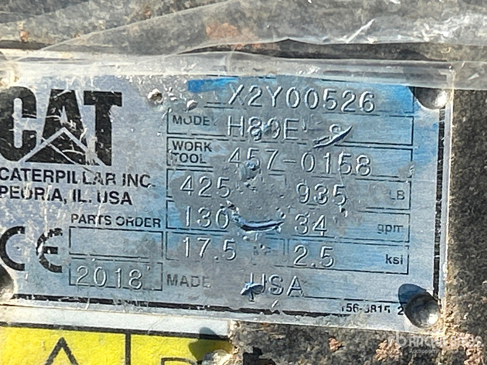 2018 Caterpillar H80ES / 420