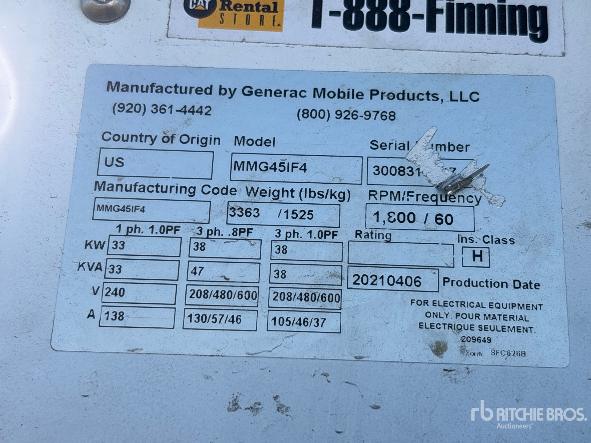 2021 Generac MDG45IF4