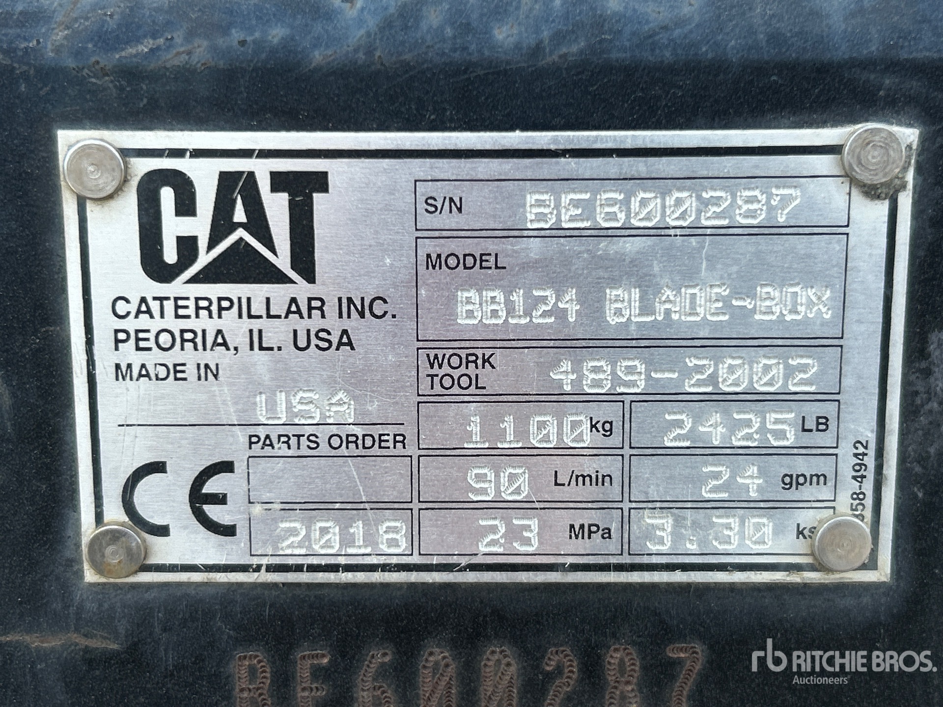 2018 Caterpillar BB124