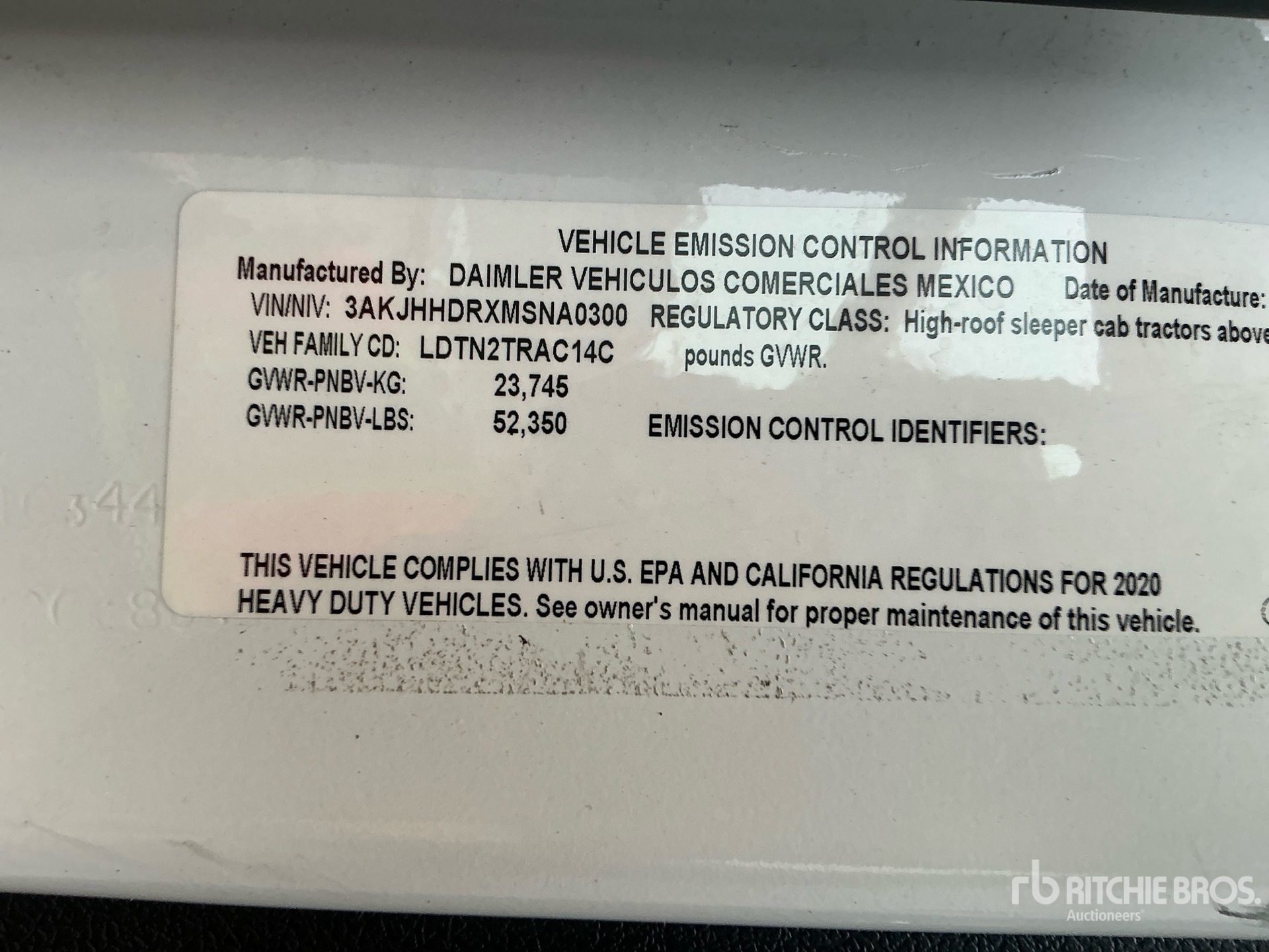 2021 Freightliner CASCADIA 126