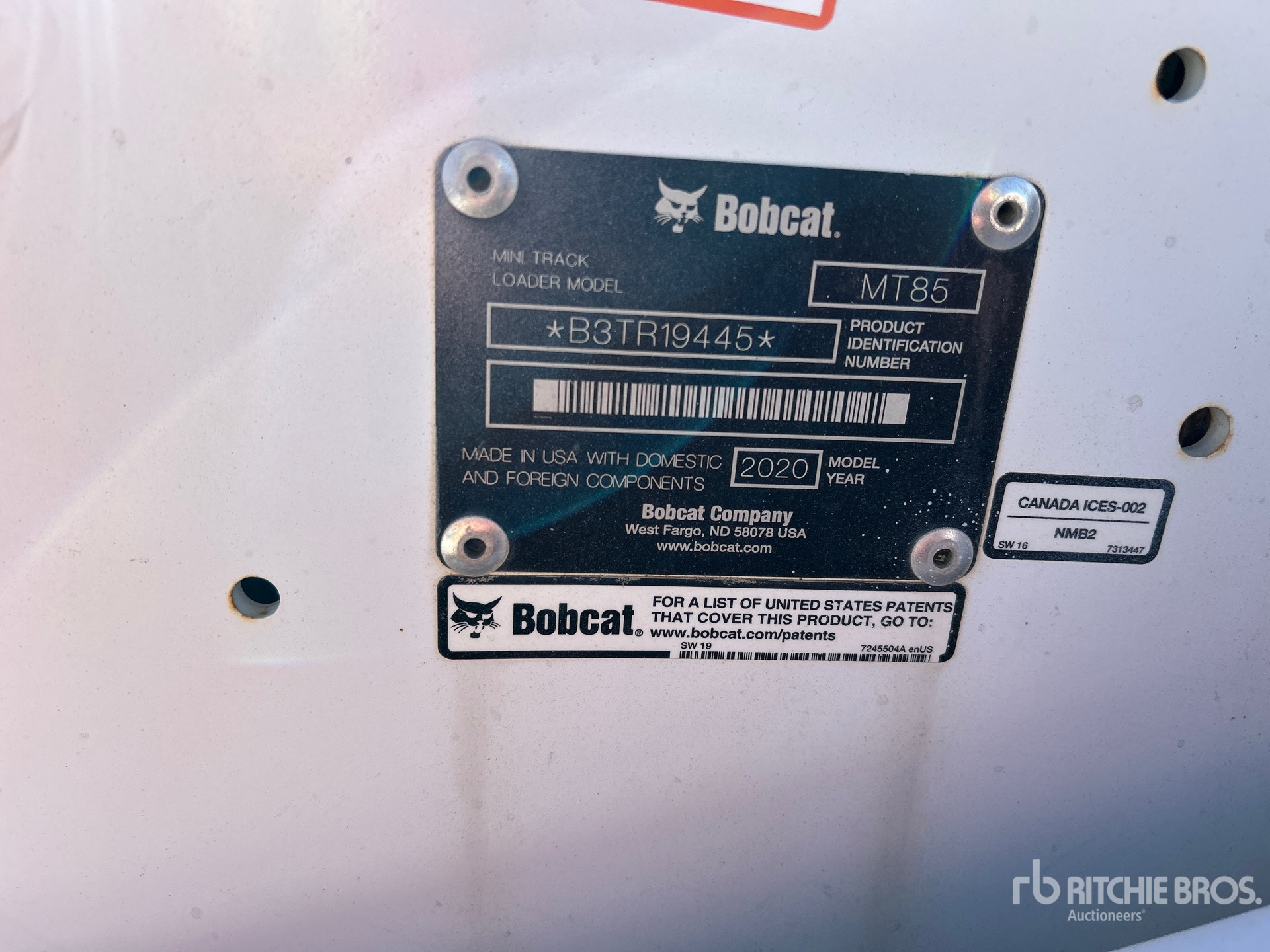 2020 Bobcat MT85