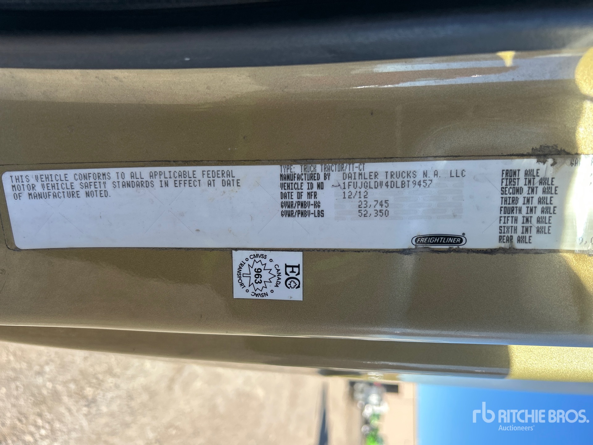 2013 Freightliner CASCADIA 125