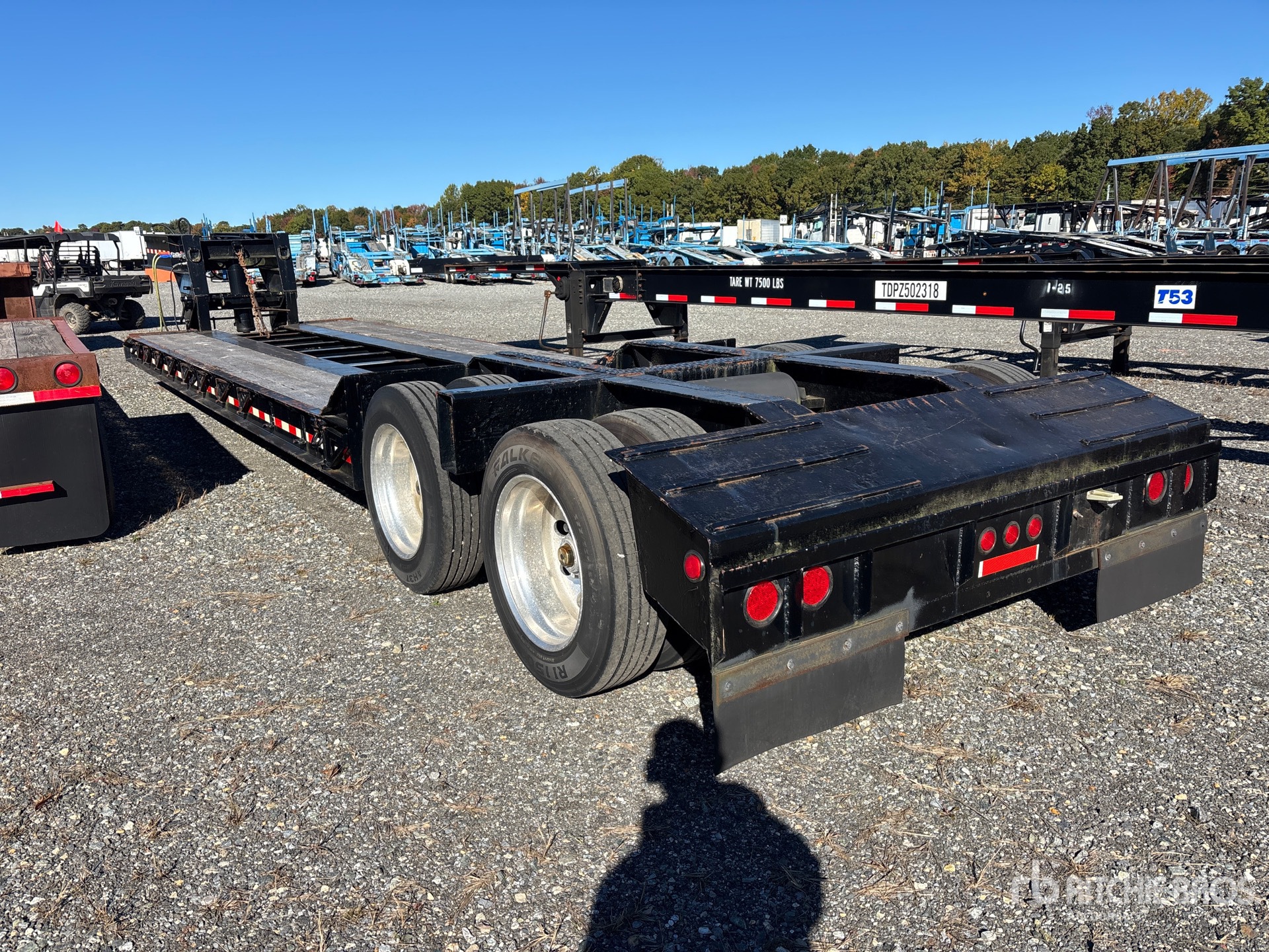 1987 Fruehauf T/A REMOVABLE GOOSENECK