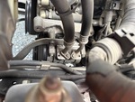 Engine with A/C Compressor
