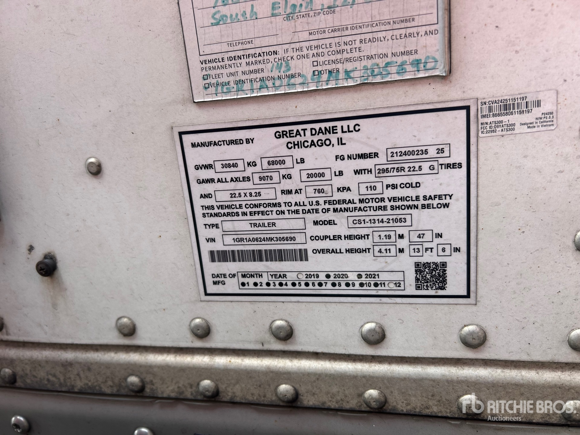 2021 Great Dane CS1131401053