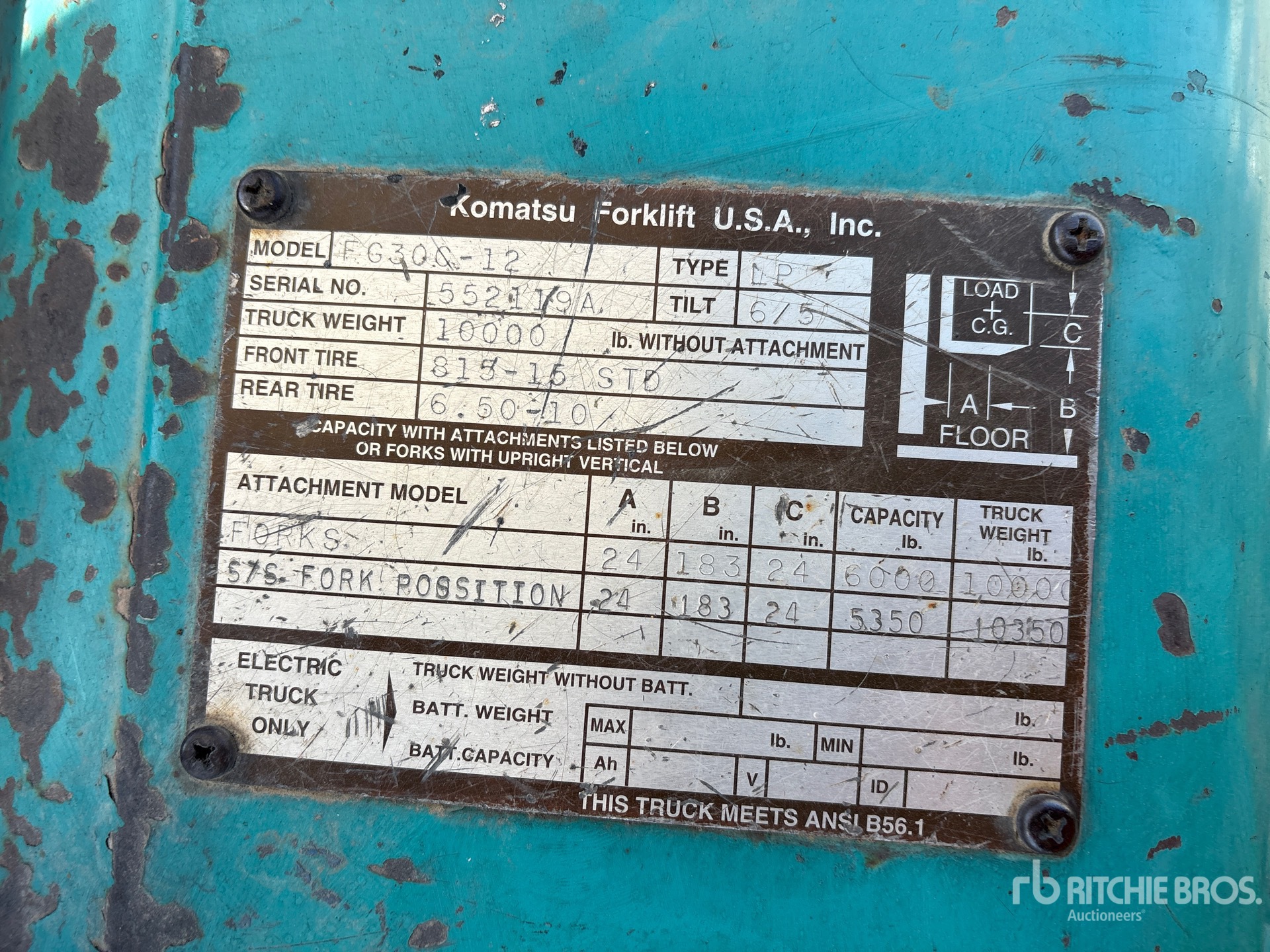 2001 Komatsu FG30C-12