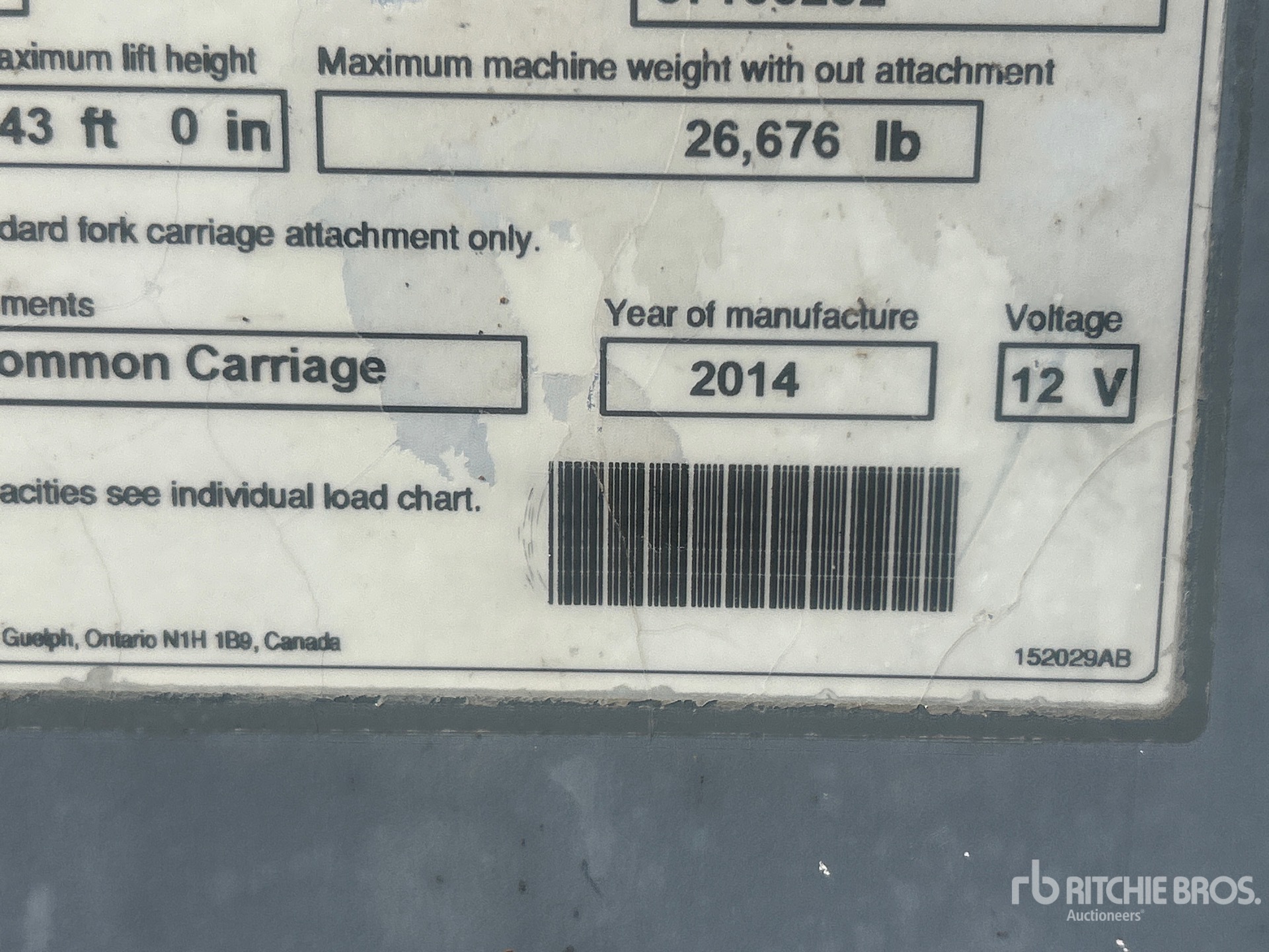 2014 Skyjack VR-843E