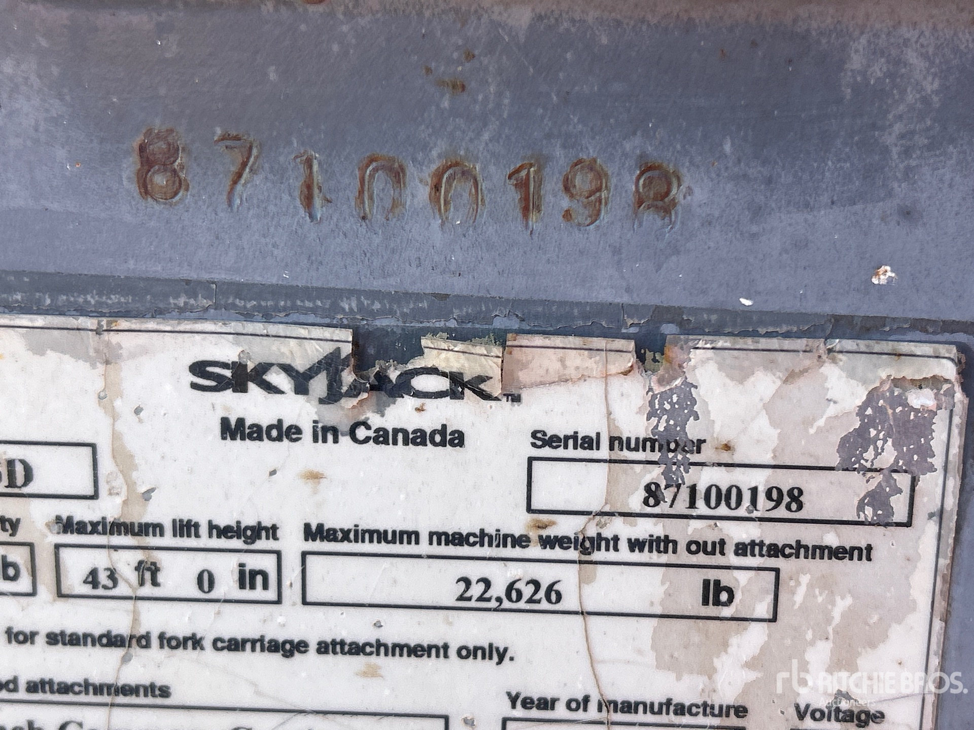 2014 Skyjack VR-843D