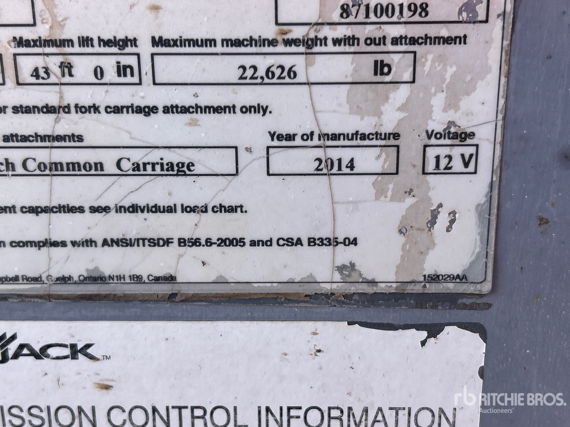 2014 Skyjack VR-843D