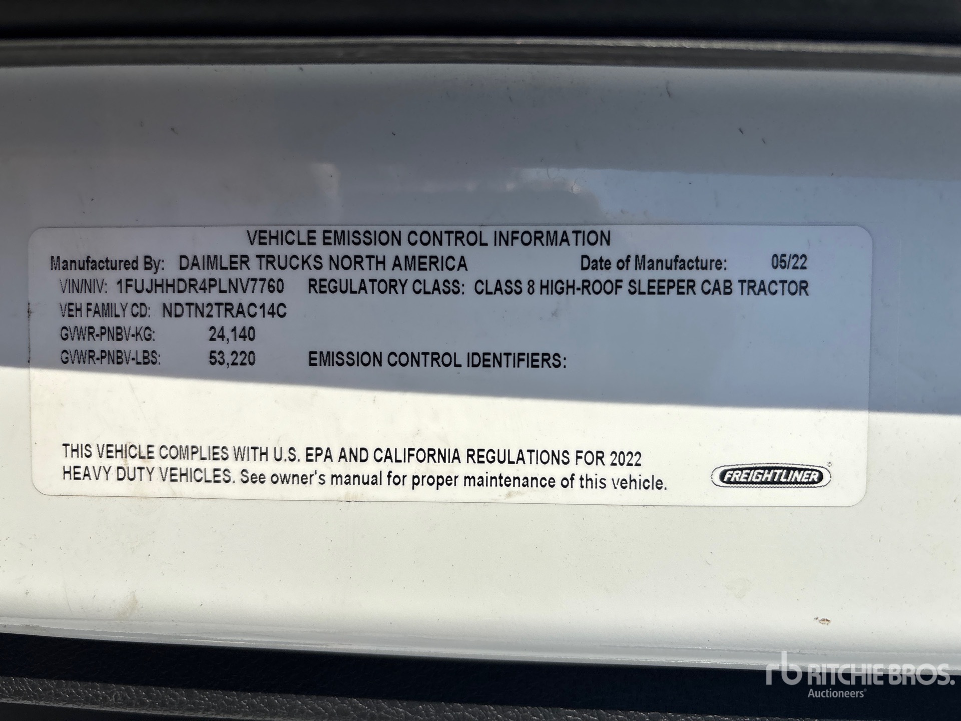2023 Freightliner CASCADIA 126