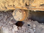 Undercarriage with Left Carrier Rollers