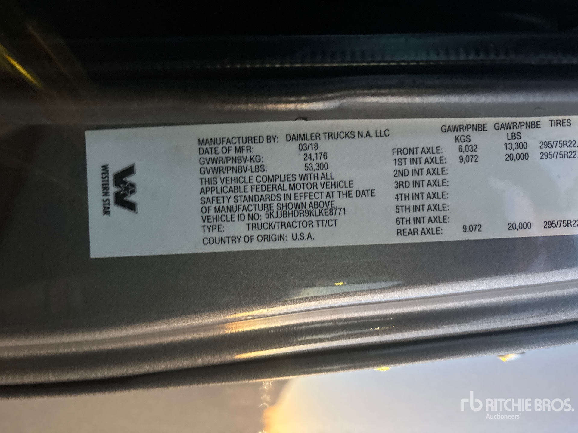 2019 Western Star 5700
