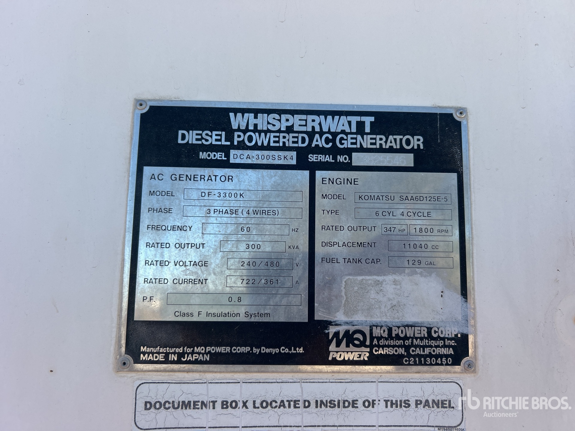Whisperwatt DF-3300SSK4