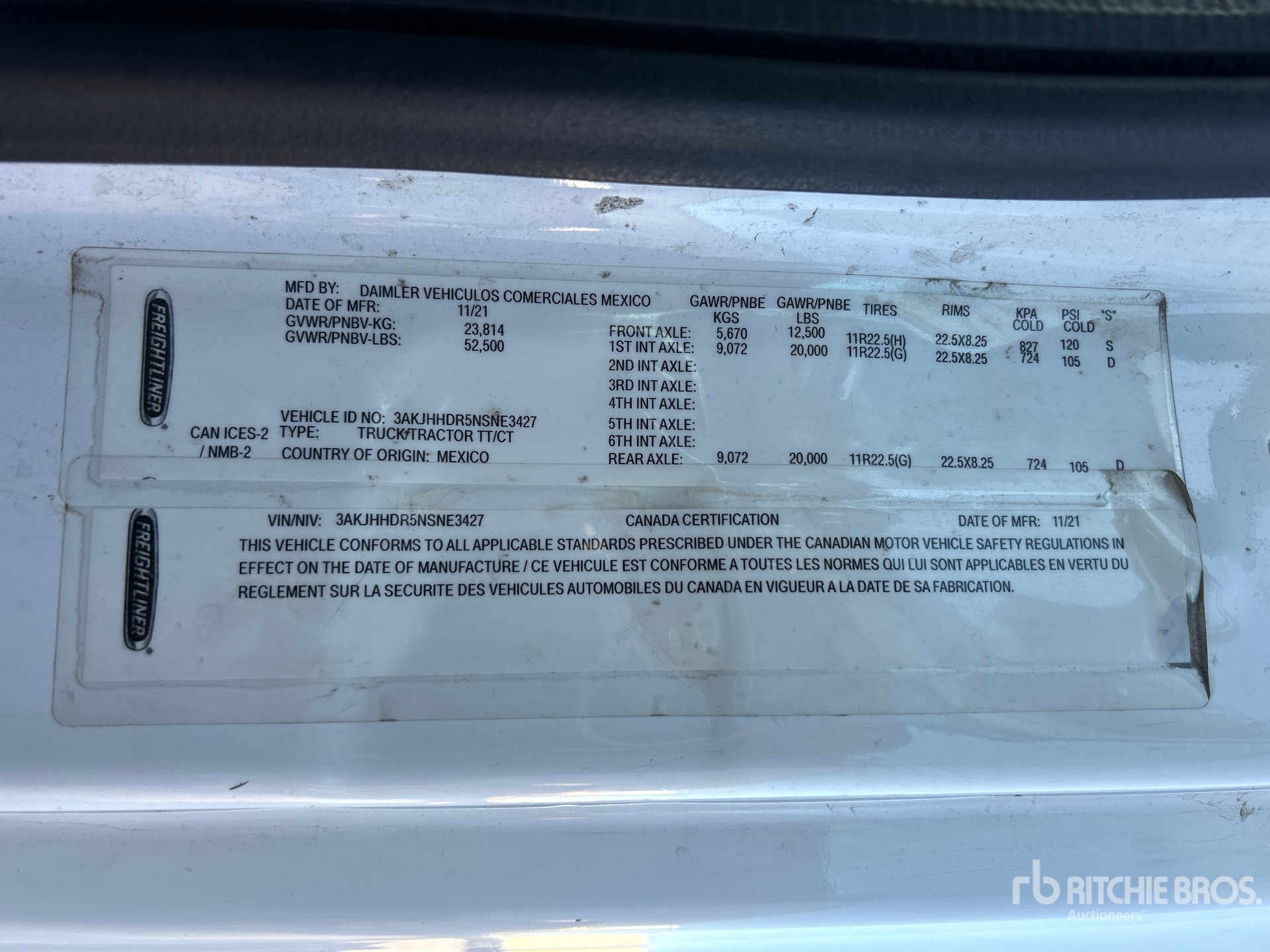 2022 Freightliner CASCADIA 126