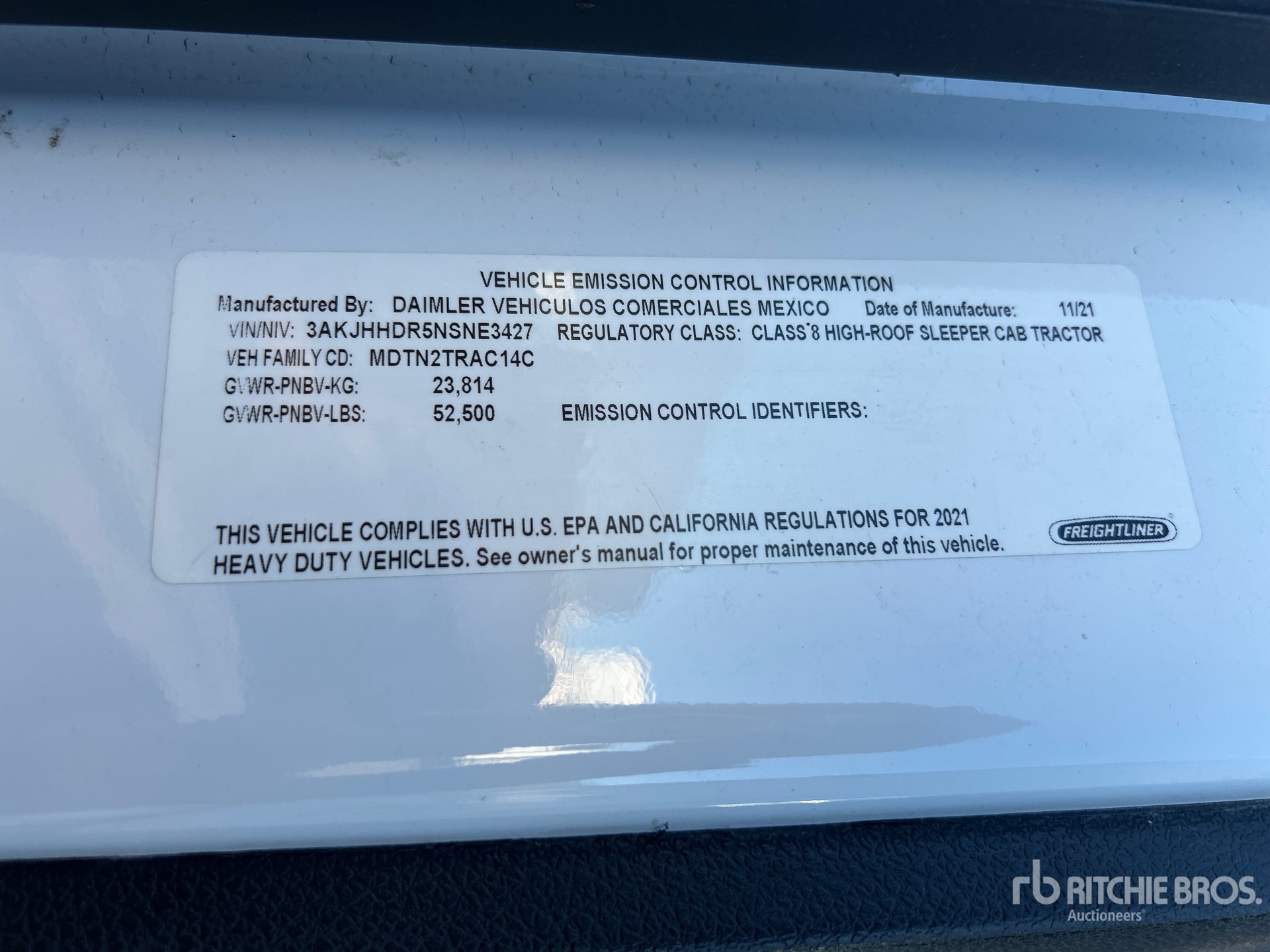 2022 Freightliner CASCADIA 126
