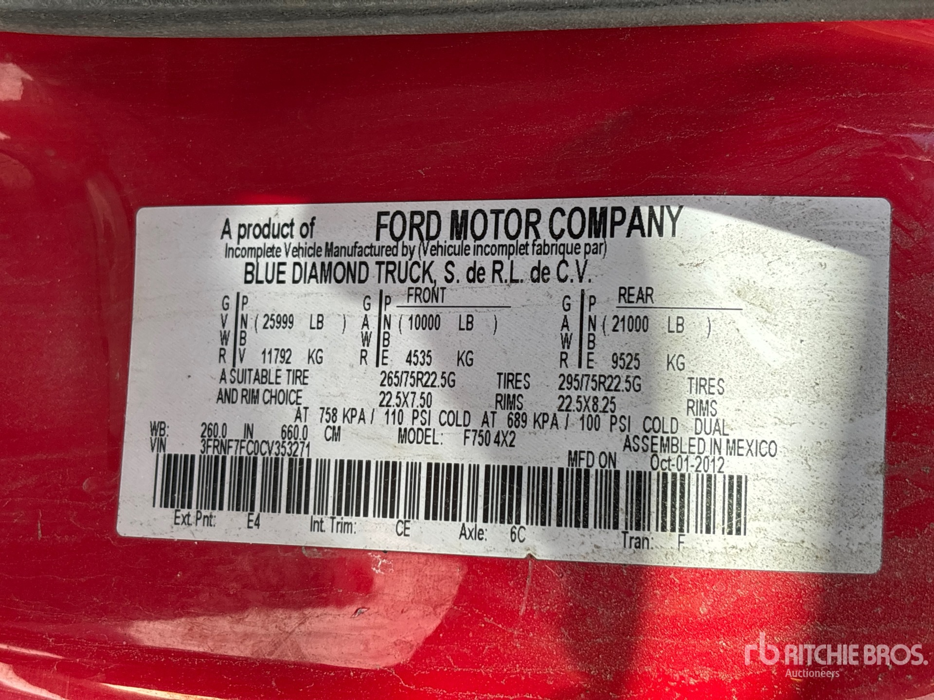 2012 Ford F-750