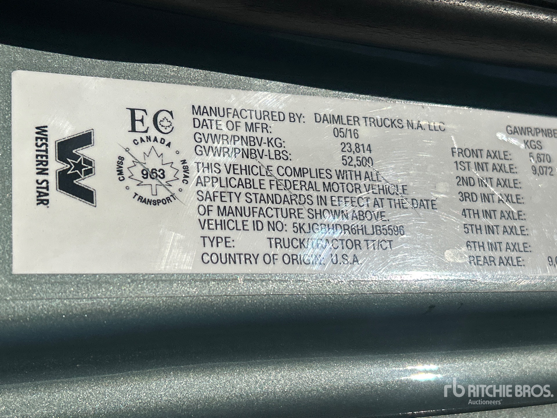 2017 Western Star 5700