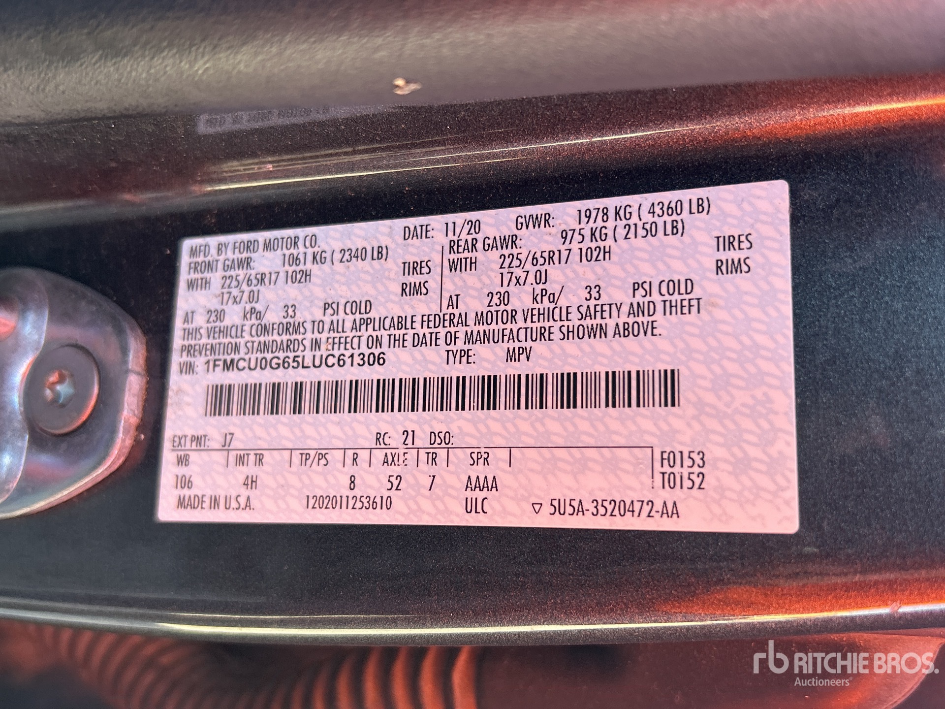 2020 Ford Escape
