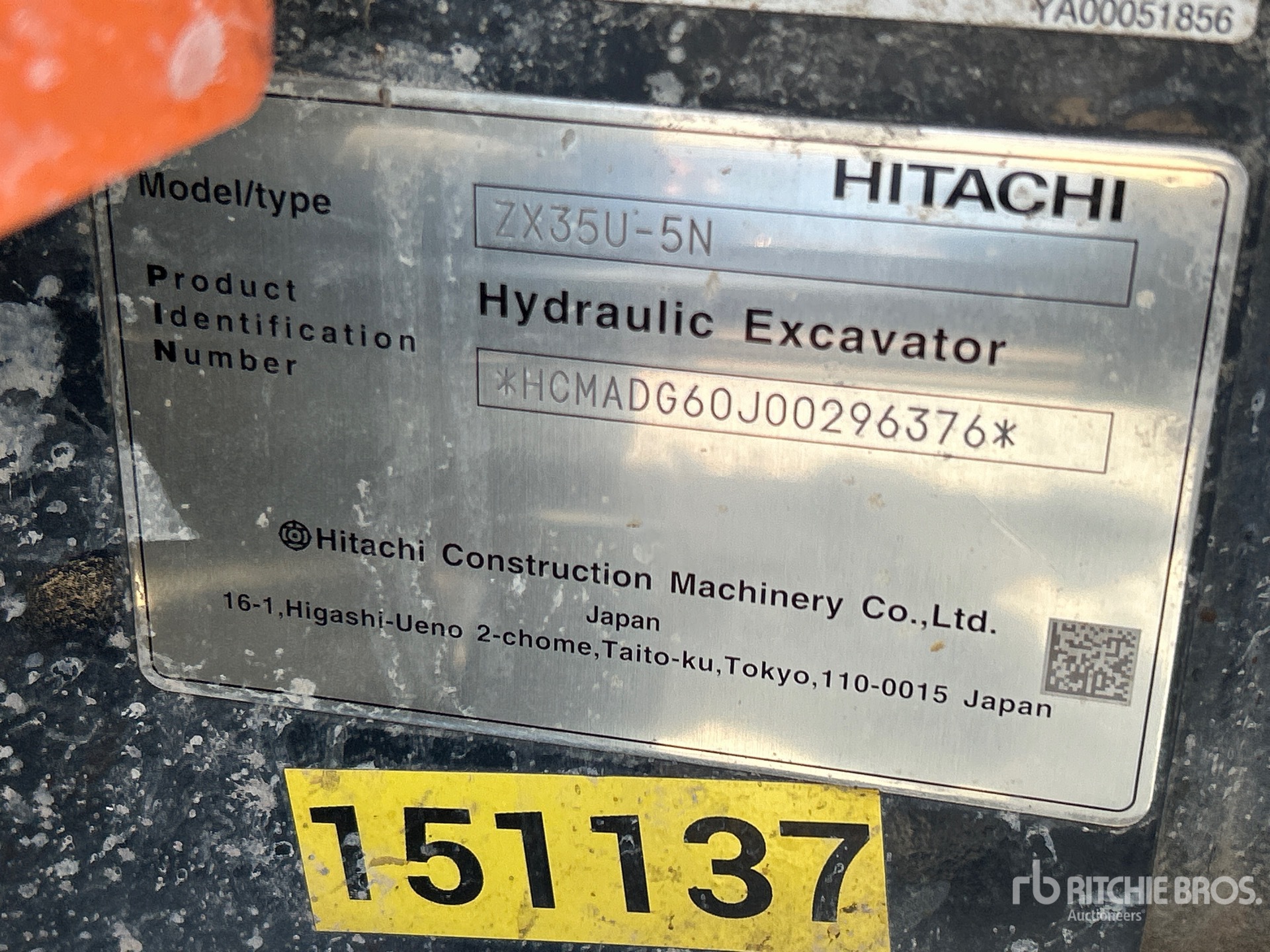 2022 Hitachi ZX35U-5N