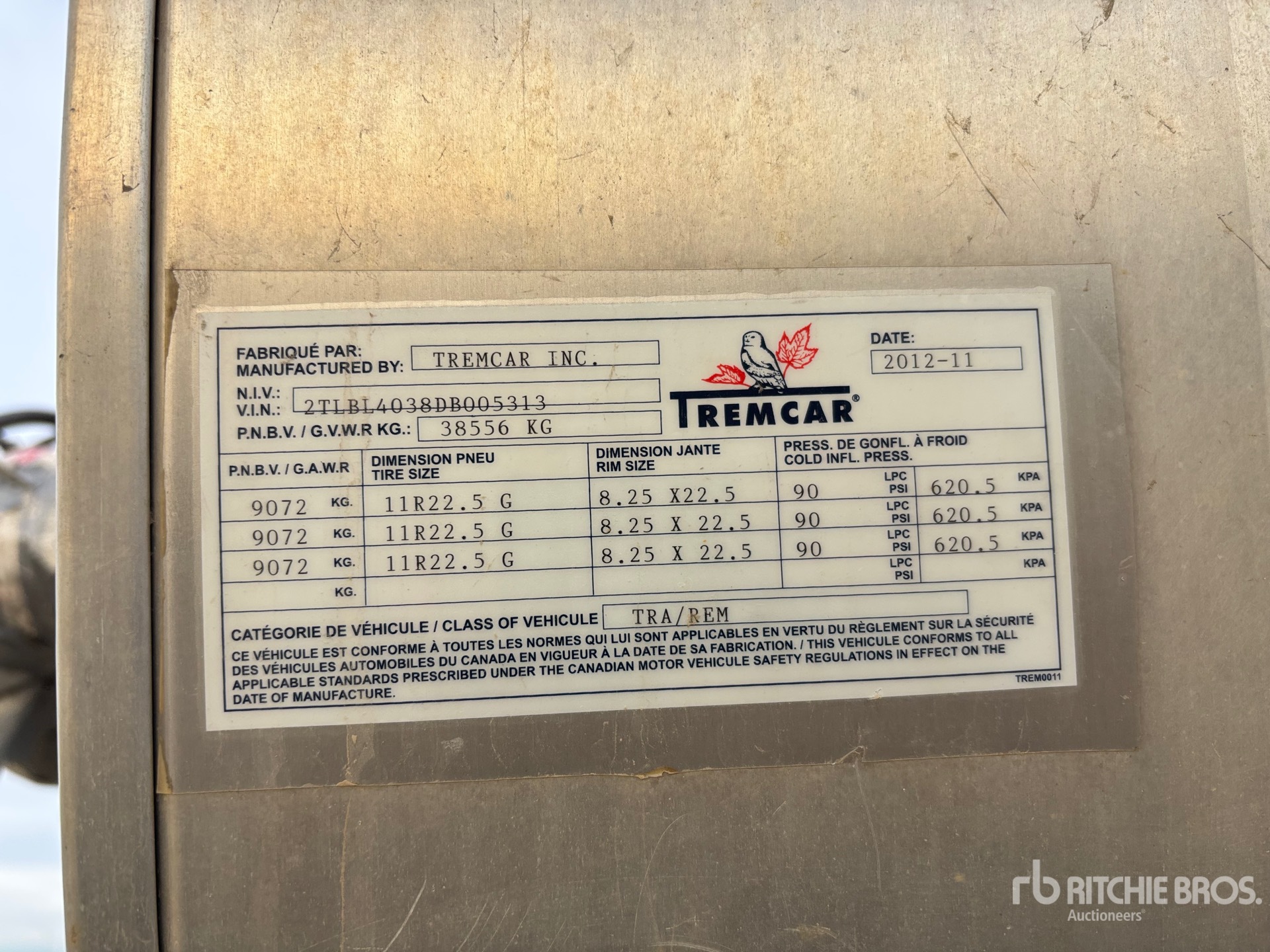 2013 Tremcar 32700 L Super B-Train Lead