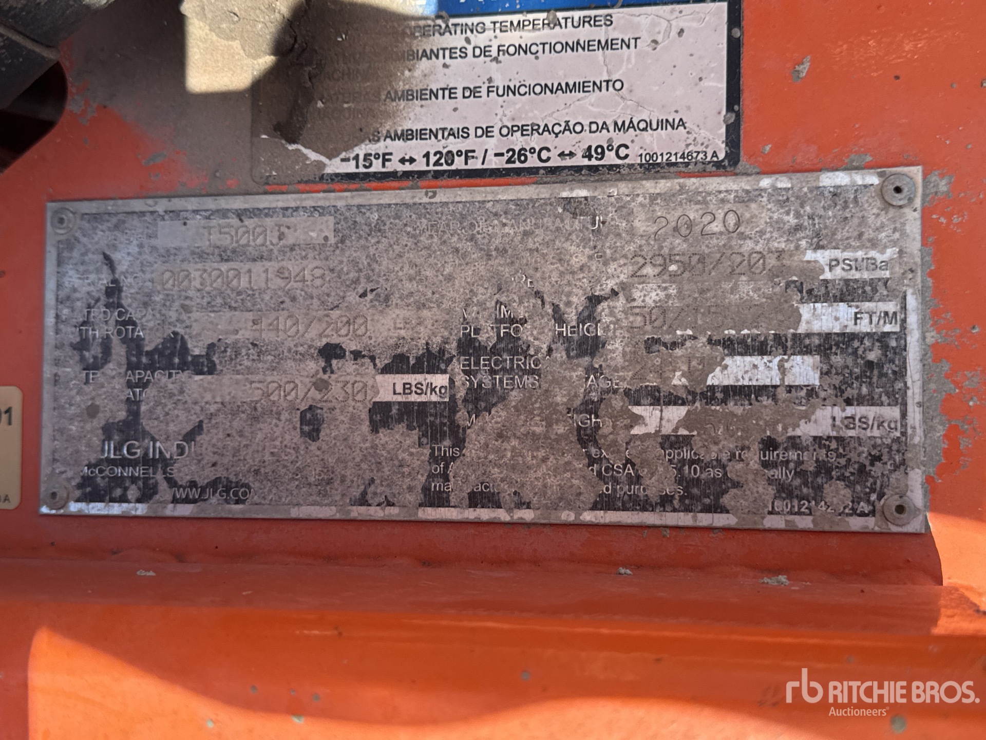 2020 JLG T500J