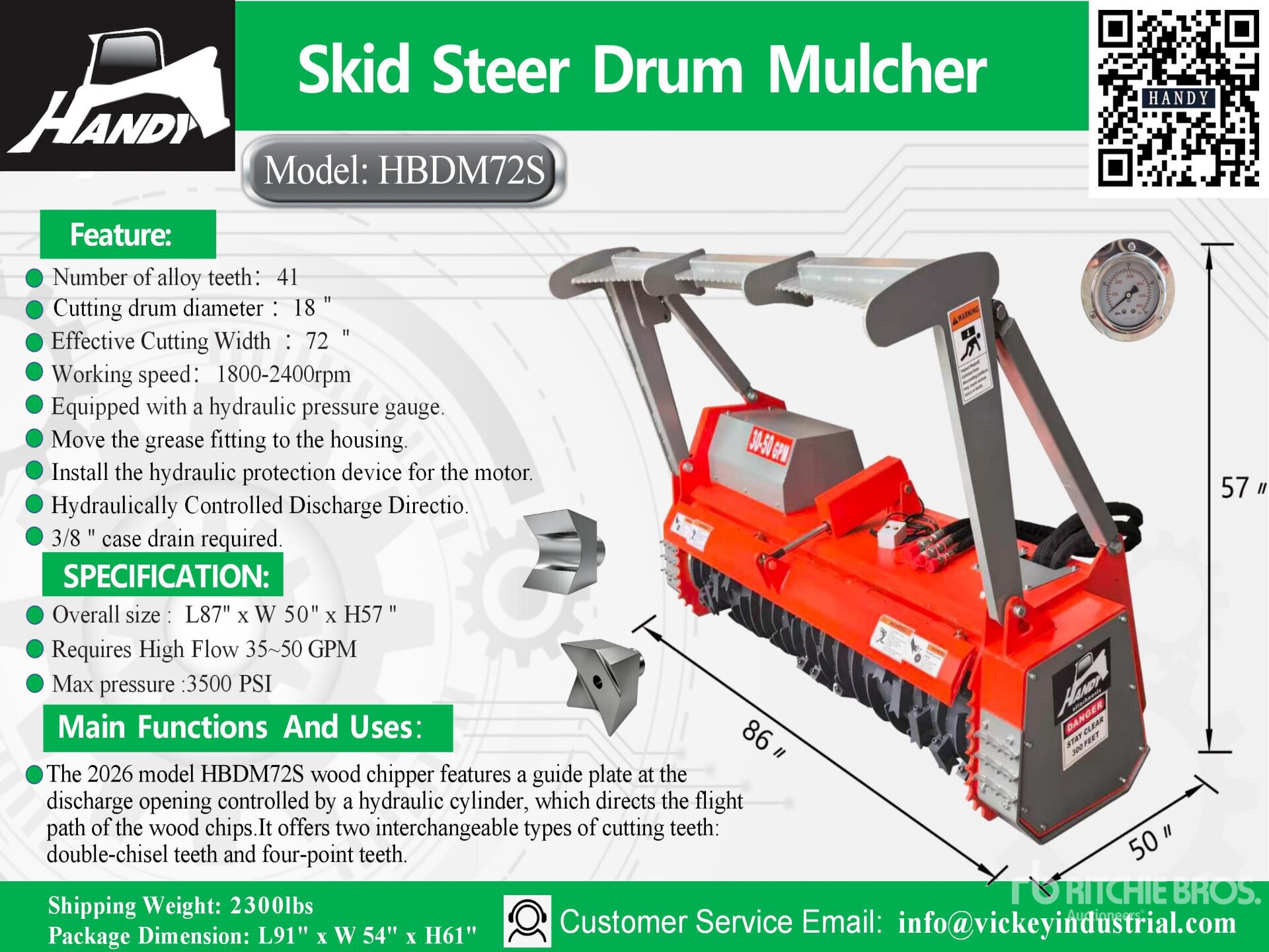 2026 Handy HBDM72S