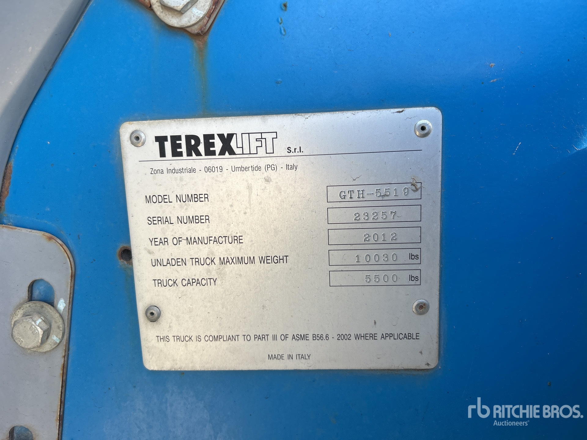 2012 Genie GTH-5519