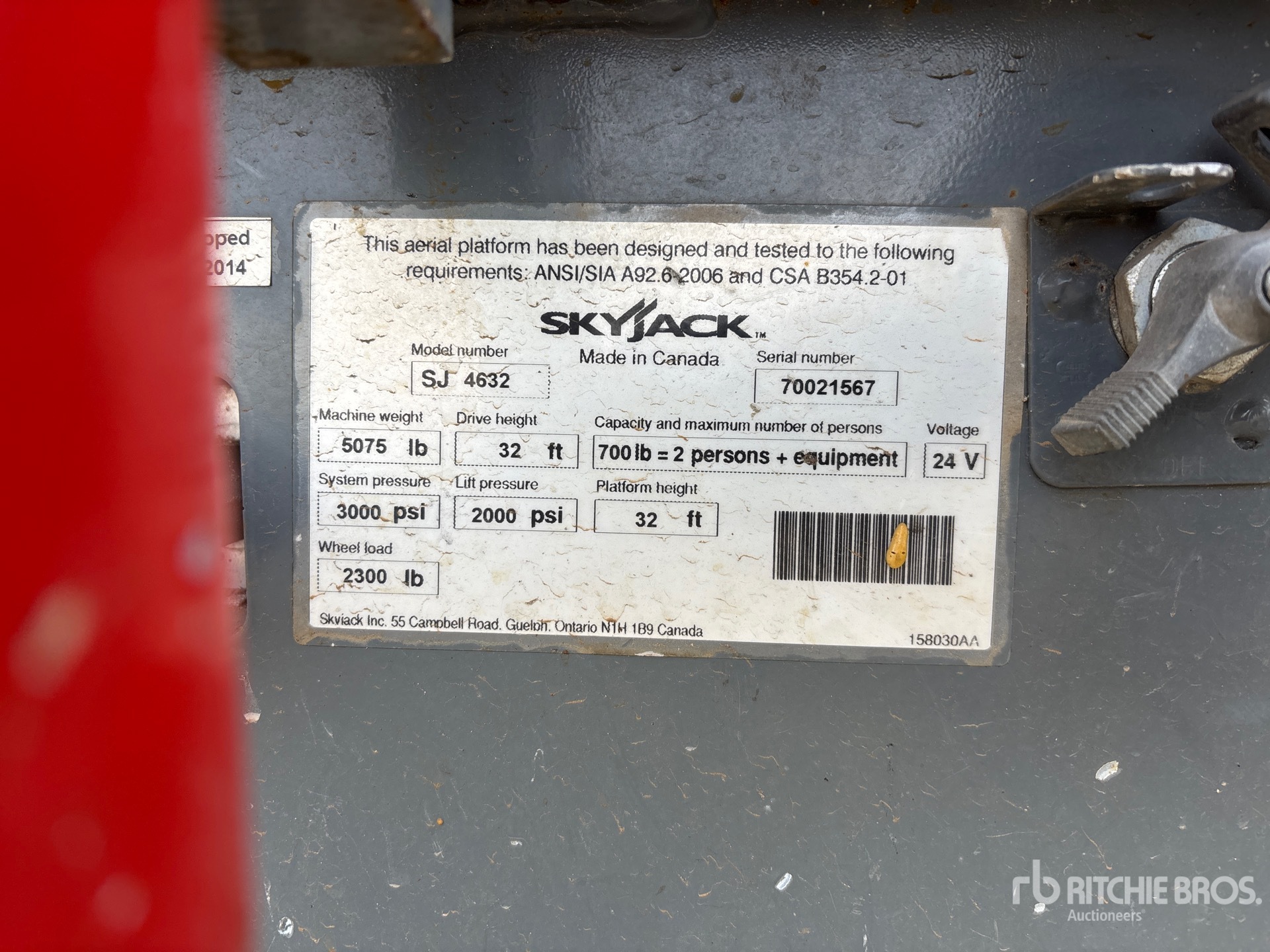 2014 Skyjack SJ4632