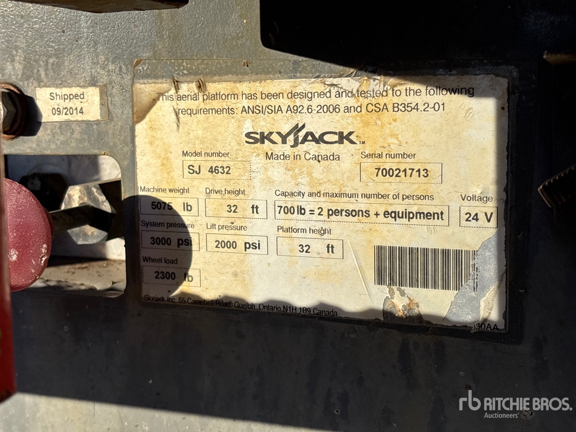 2014 Skyjack SJIII4632