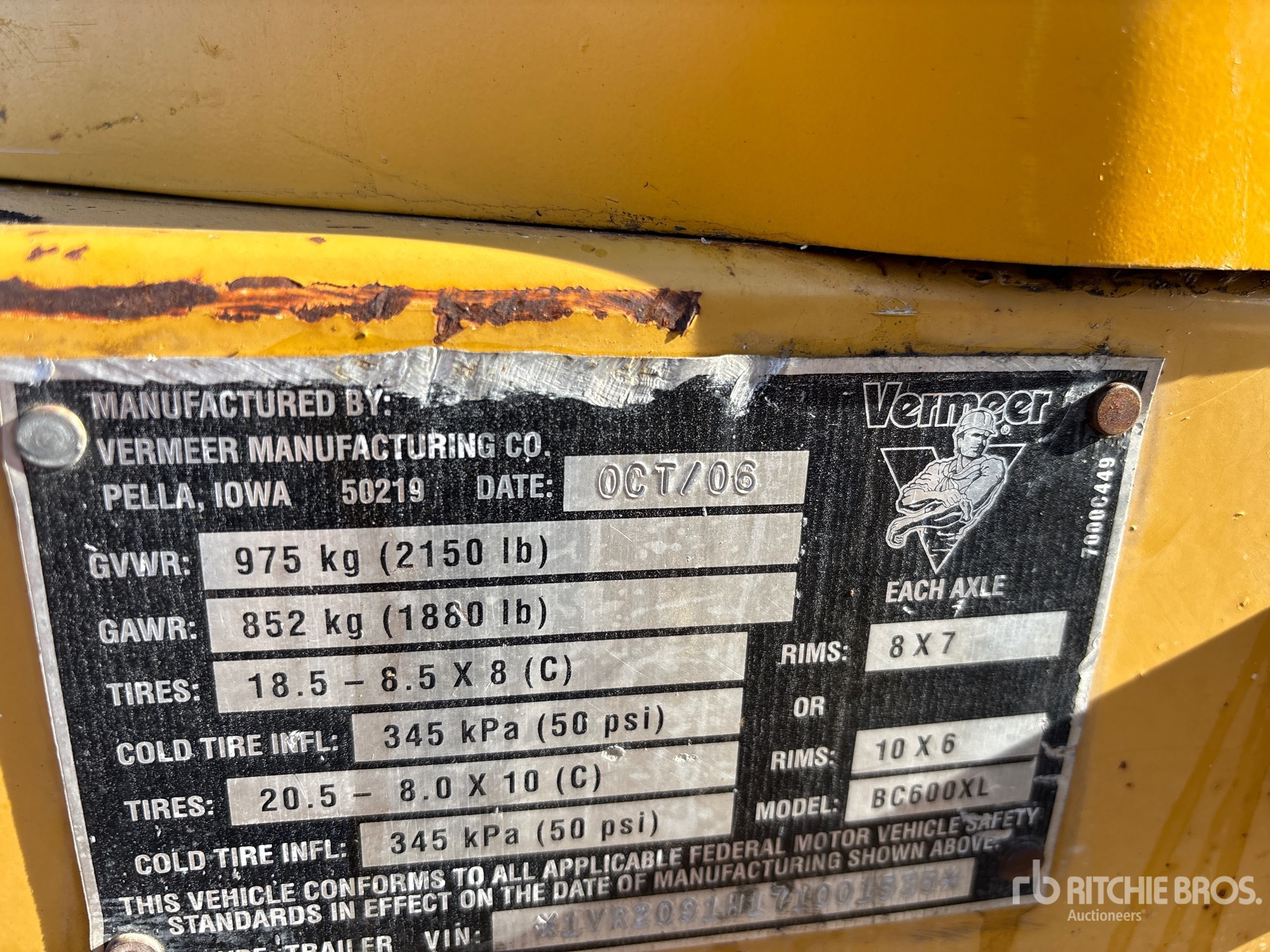 2007 Vermeer BC600XL