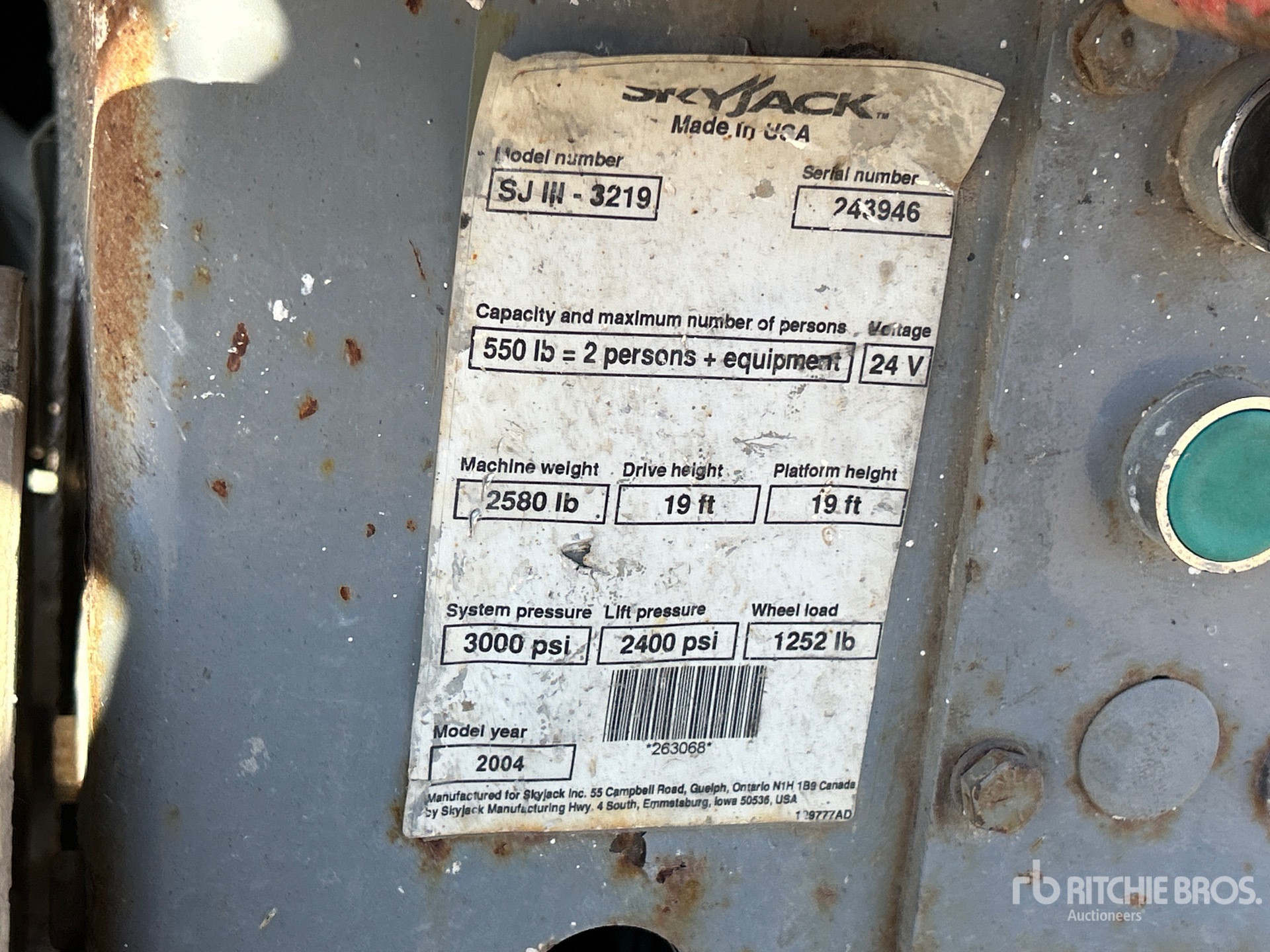 2004 Skyjack SJIII3219