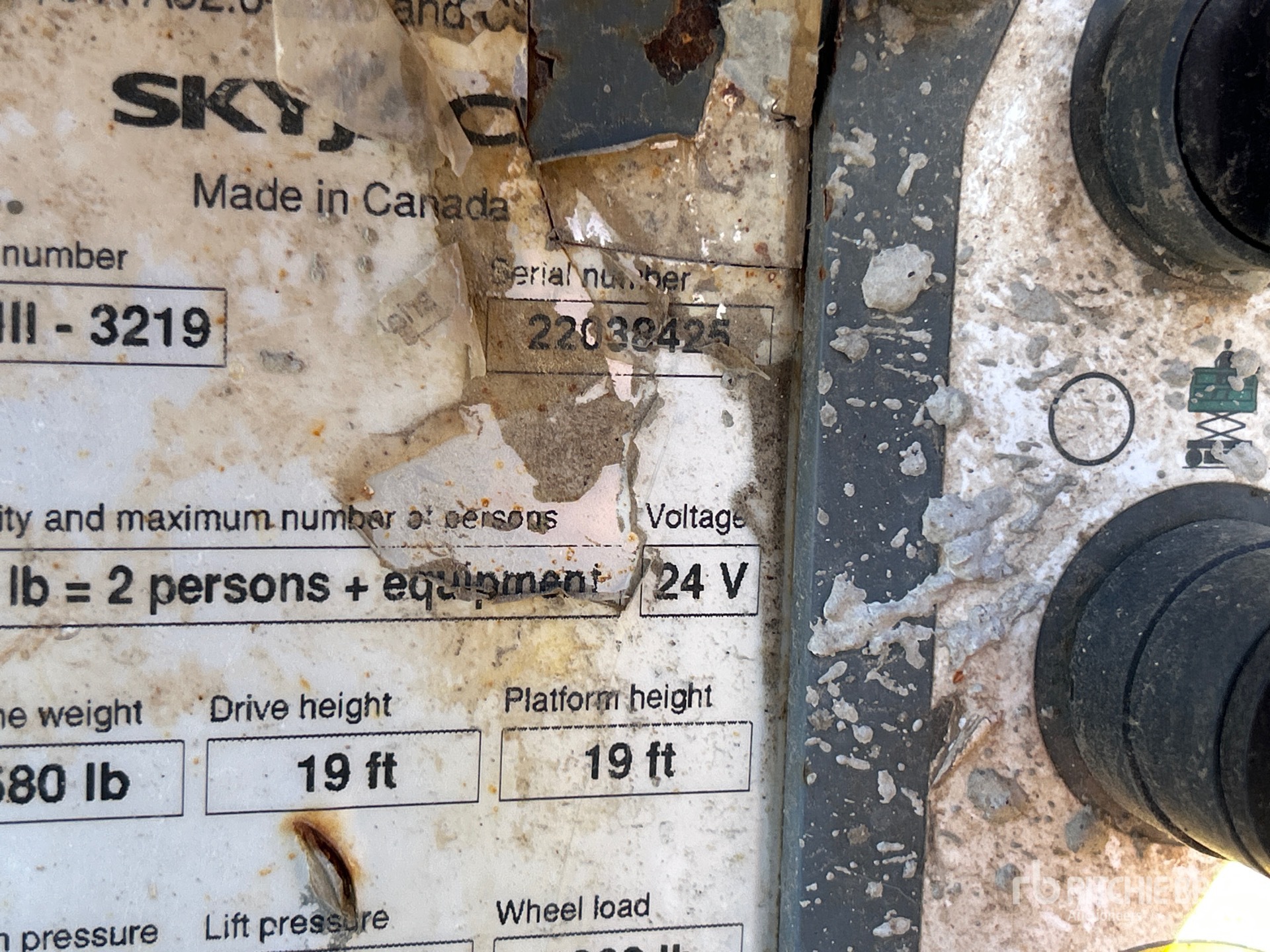 2012 Skyjack SJIII3219
