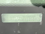 General Appearance with Frame Stamp Serial Number/VIN Photo