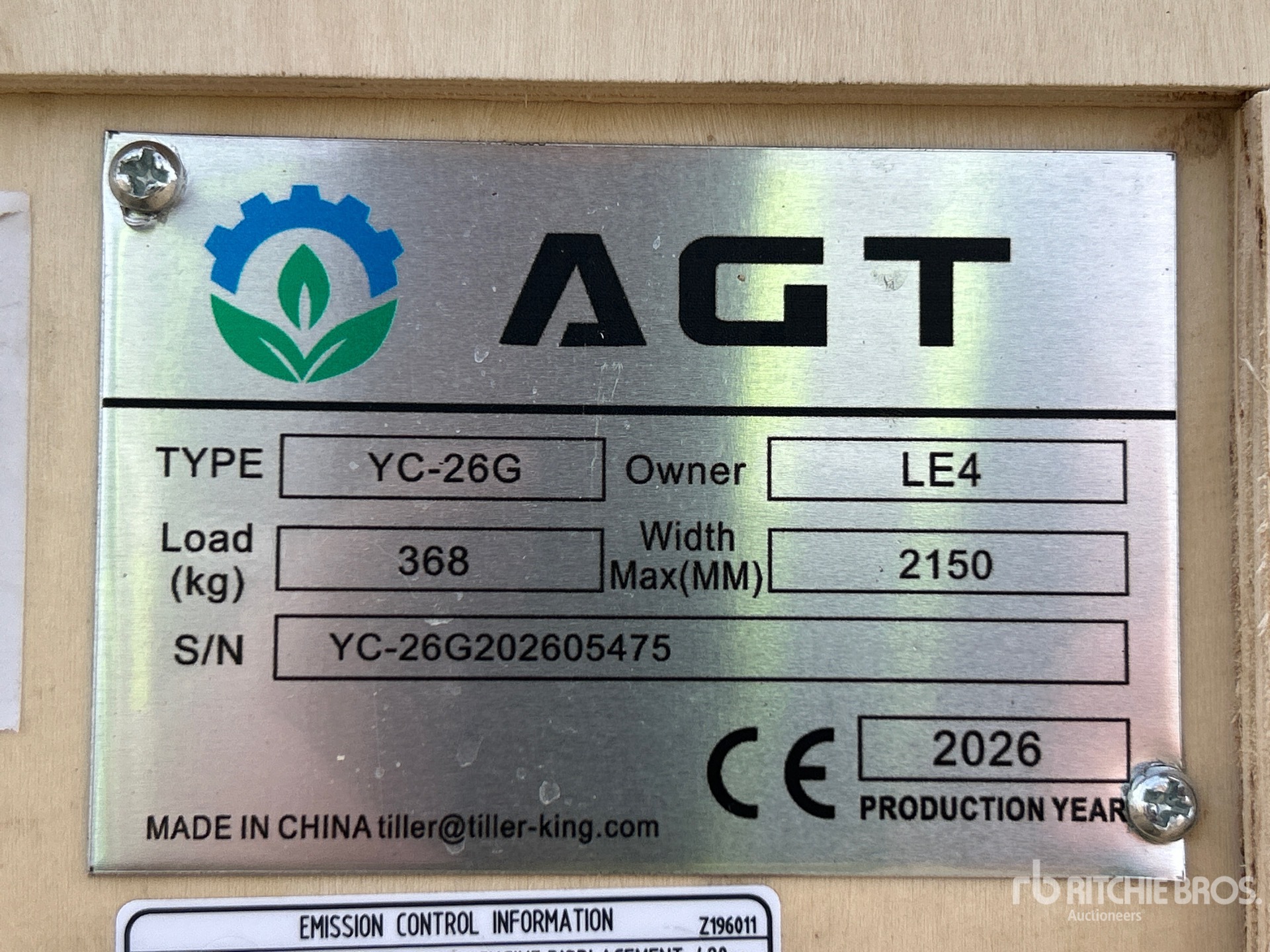 2026 AGT YC-26G