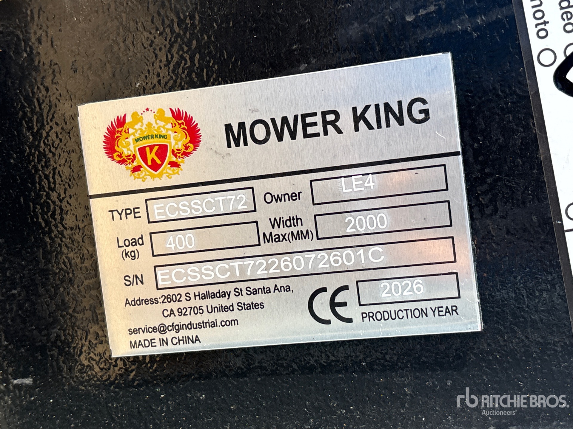 2026 Mower King ECSSCT72