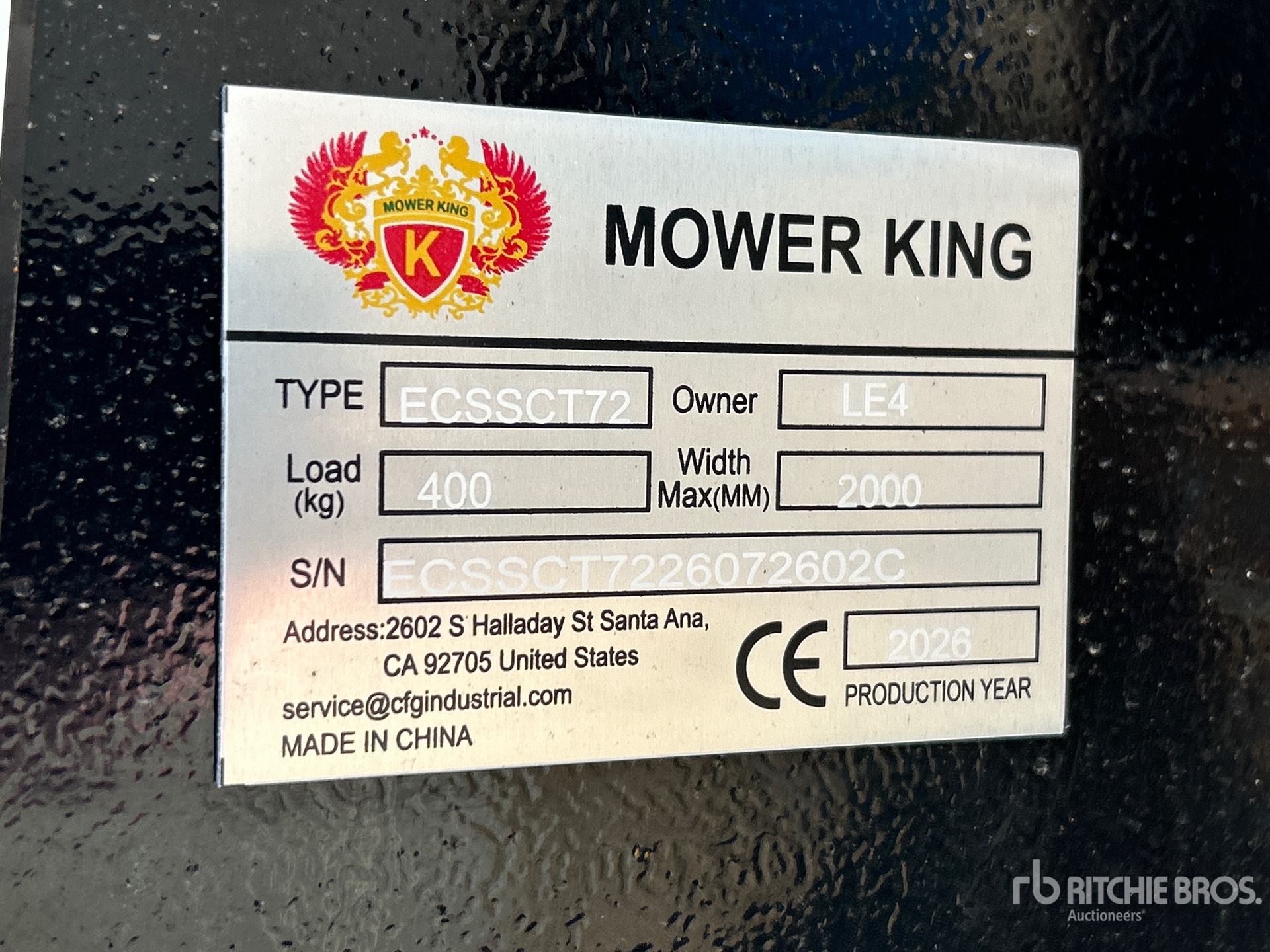 2026 Mower King ECSSCT72