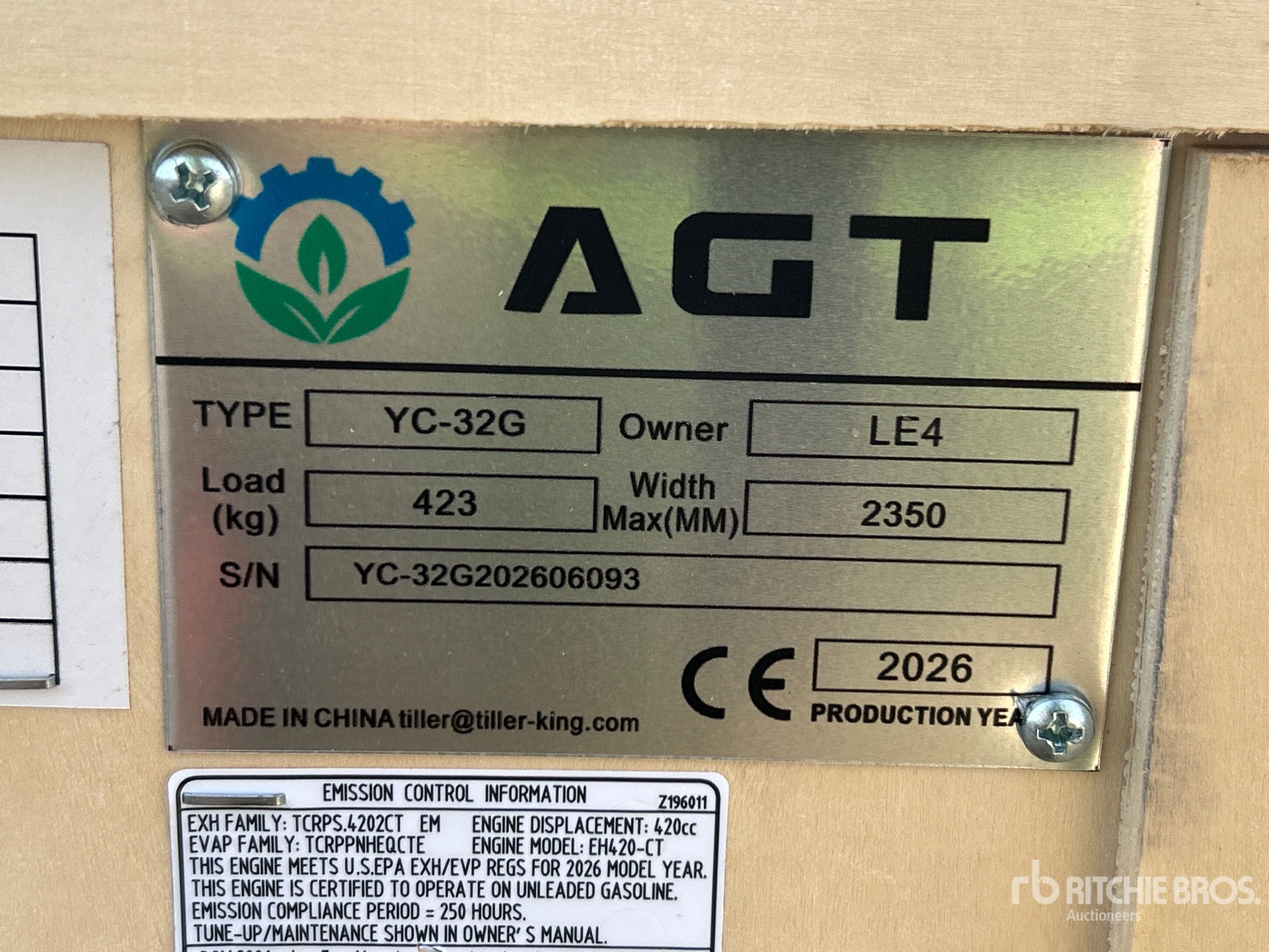 2026 AGT YC32-G
