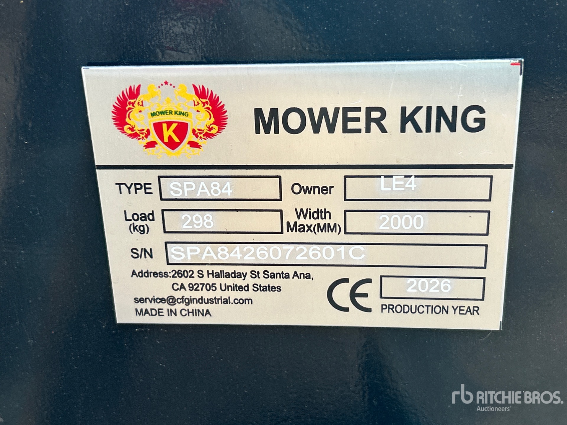 2026 Mower King SPA84
