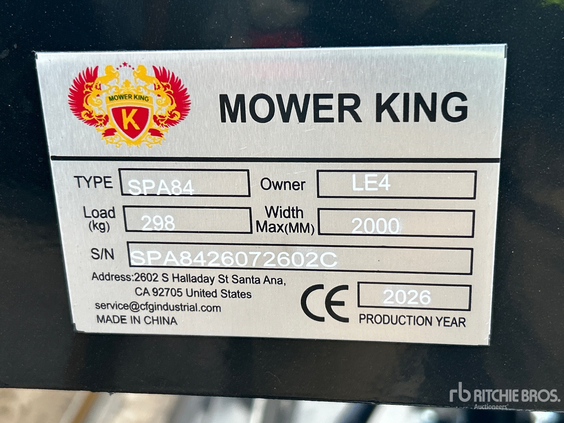 2026 Mower King SPA84