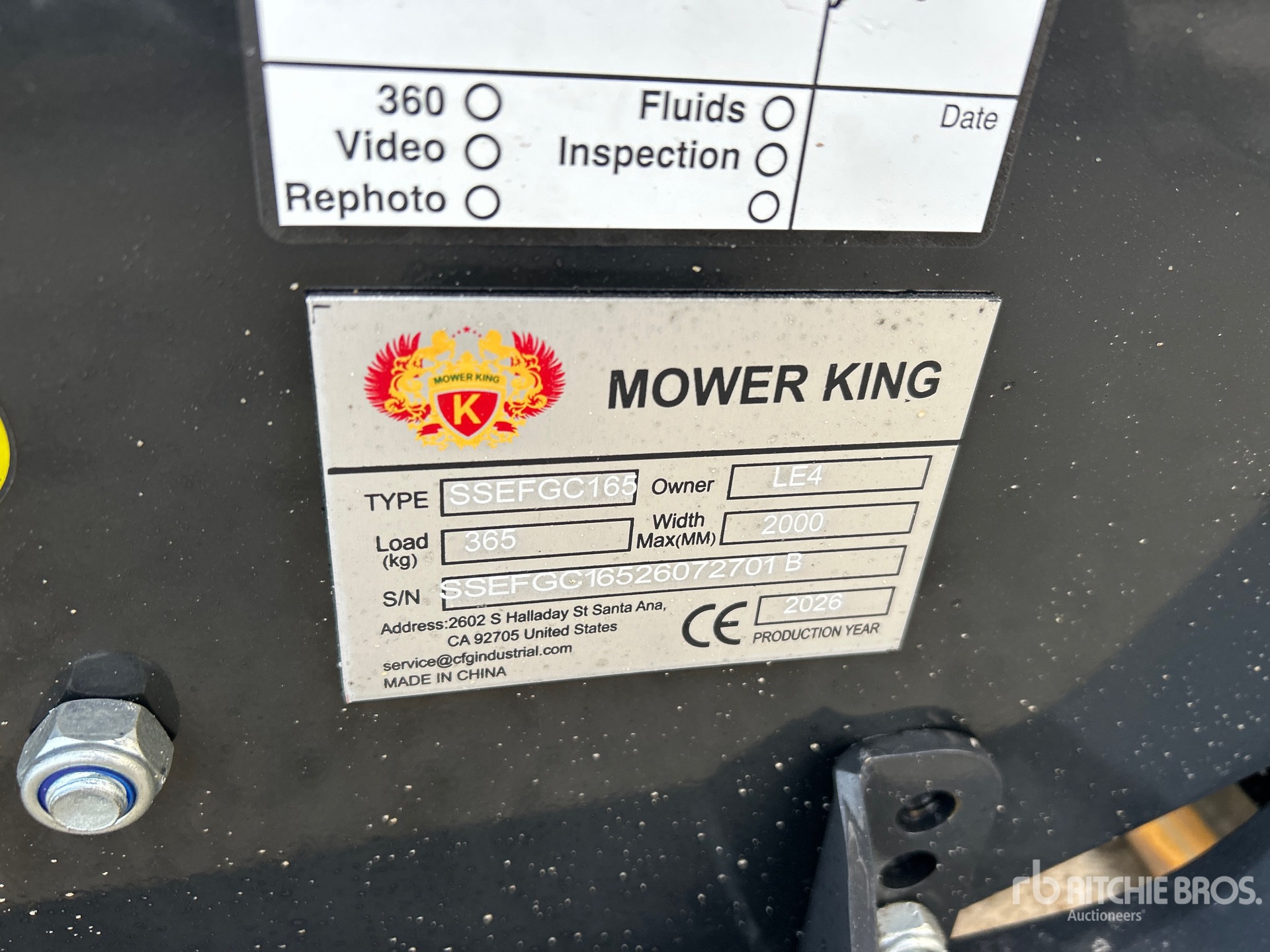 2026 Mower King SSEFGC165