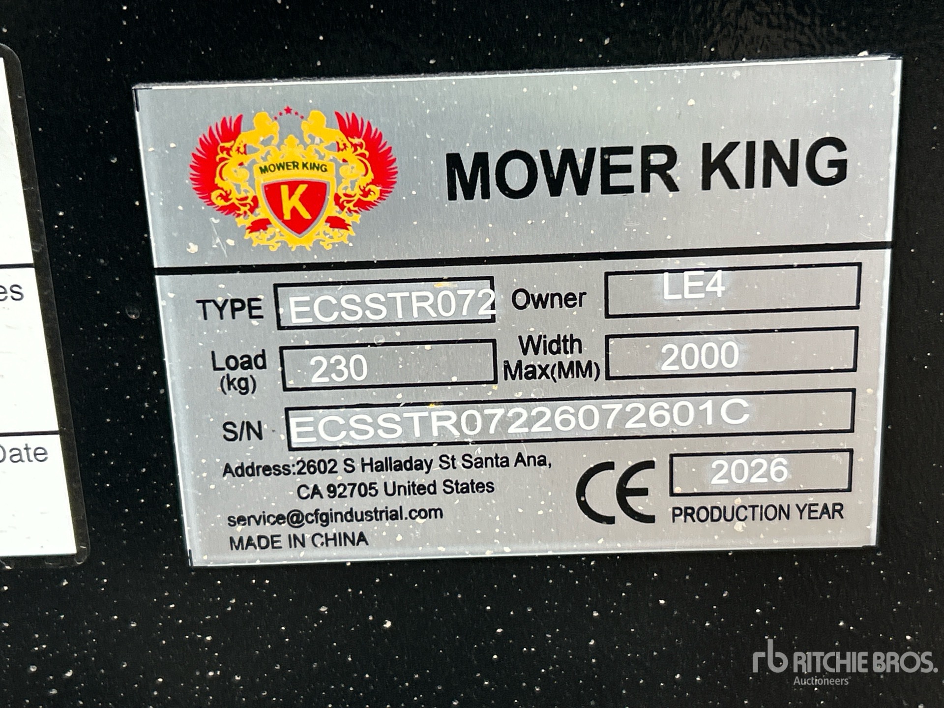 2026 Mower King ECSSTR072