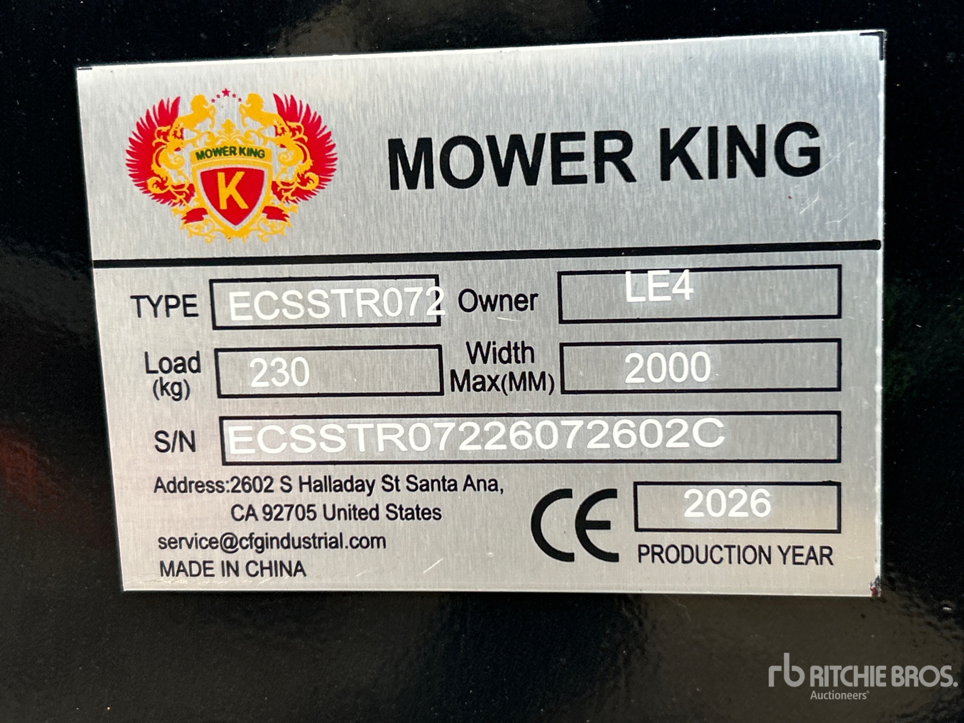 2026 Mower King ECSSTR072